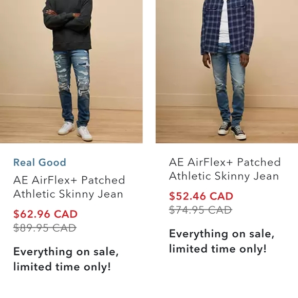 American Eagle Men's Skinny Black Jeans, NWT. - Picture 2 of 6